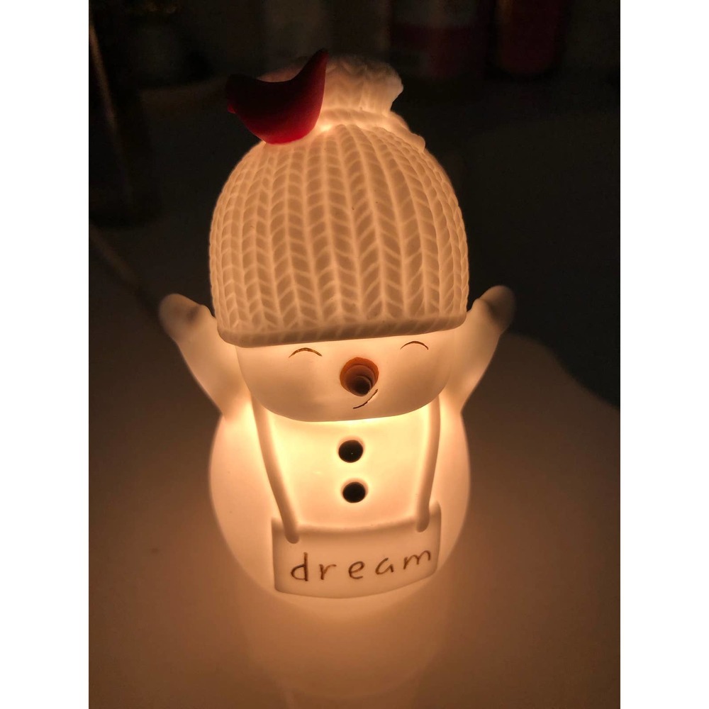 Vintage Enesco Dep 56 Snowbabies snowman nightlight